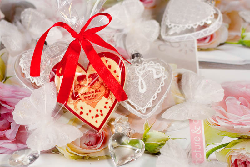 Chocolate Heart in a Bag with Ribbon, 30g
