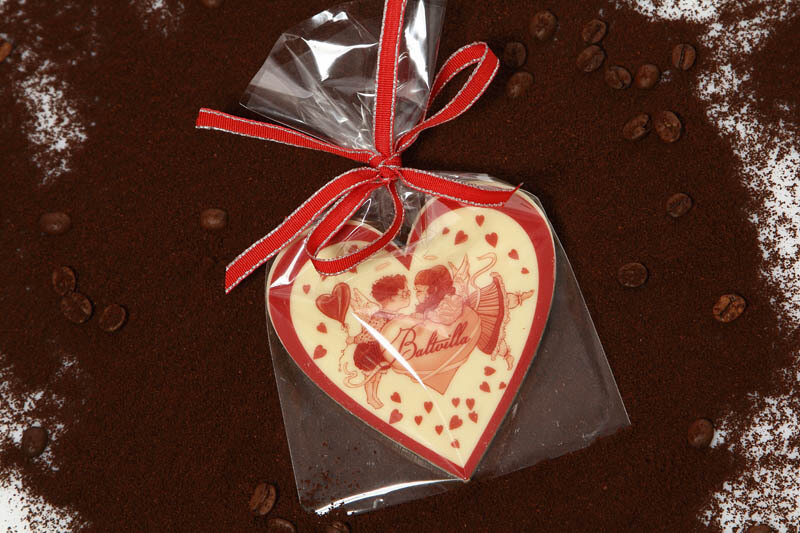 Horeca Marketing - Chocolate Heart in a Bag with Ribbon, 30g