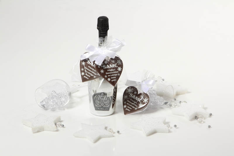 Chocolate Gifts - Chocolate Heart in a Bag with Ribbon, 30g