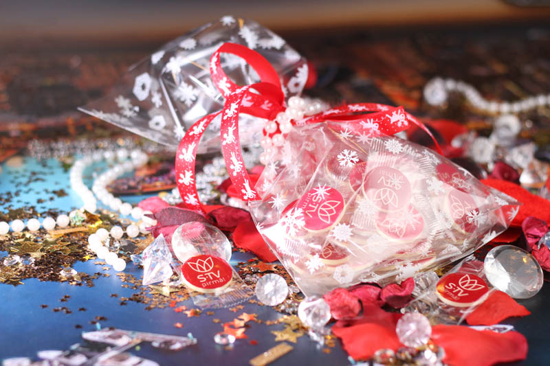 Printing - 15 Promotional Chocolate Bars in a Bag with Ribbon, 50g