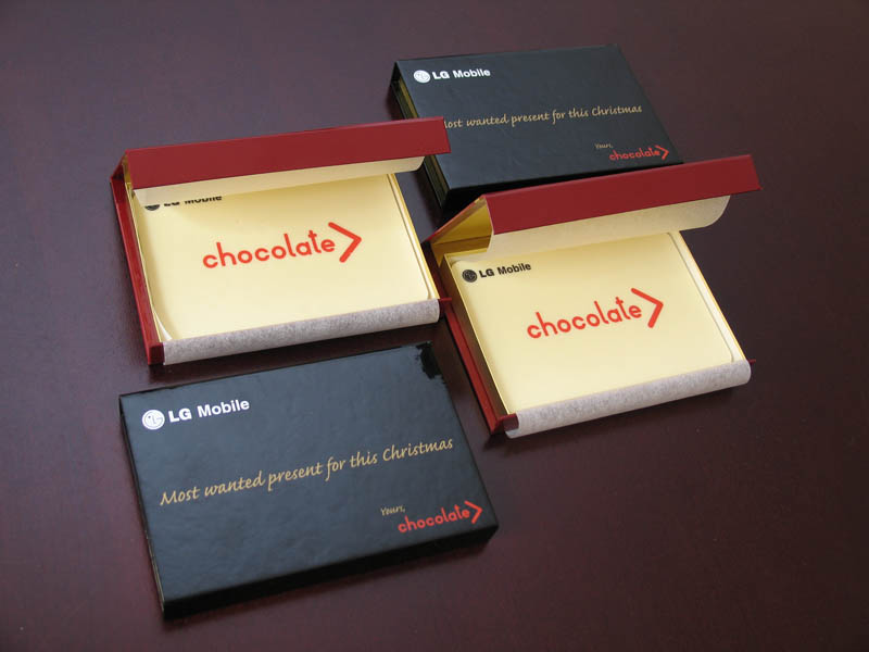 Personalized Chocolate - Promotional Chocolate Bar in a box with magnet, 80g